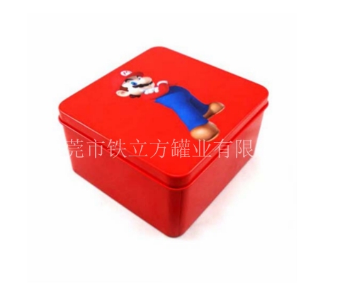 红色卡通扣底玩具(jù)罐