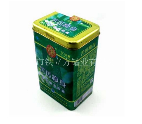 長(cháng)方形绿色美容品罐